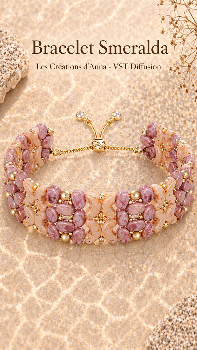 Schema Bracciale Smeralda di Les créations d'Anna