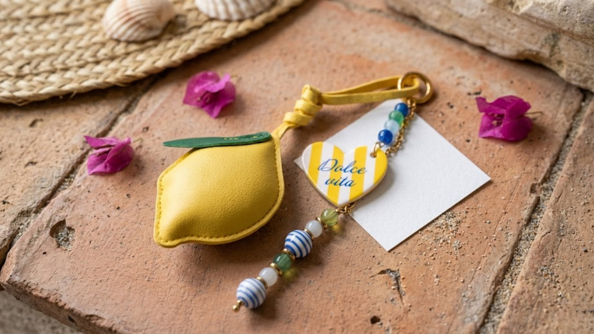 Schema DIY: gioielli da borsa al limone per l'estate Schema DIY: gioielli da borsa al limone per l'estate