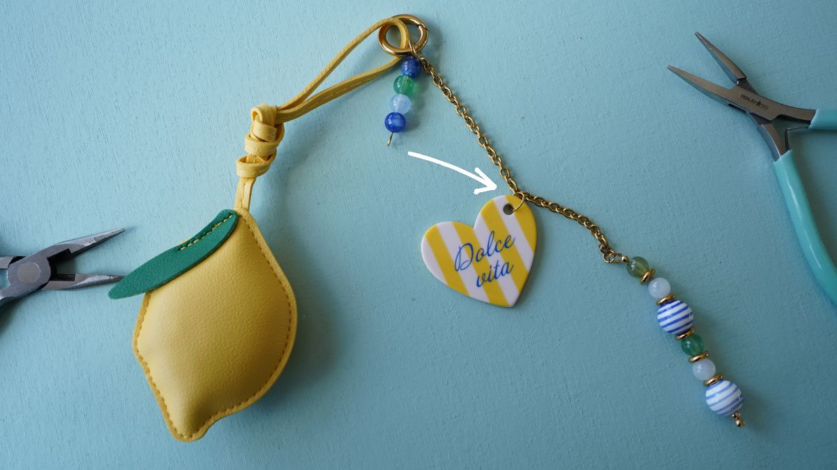 DIY: gioielli da borsa al limone per l'estate : Tappa 7 DIY: gioielli da borsa al limone per l'estate : Tappa 7
