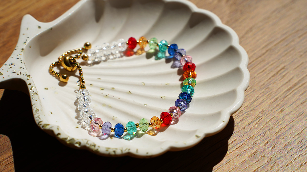Bracciale in cristallo Swarovski multicolore