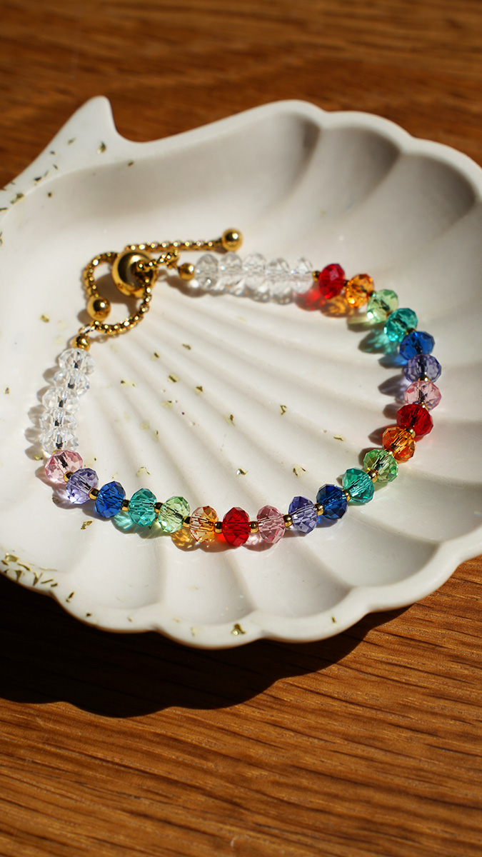 Schema Bracciale in cristallo Swarovski multicolore