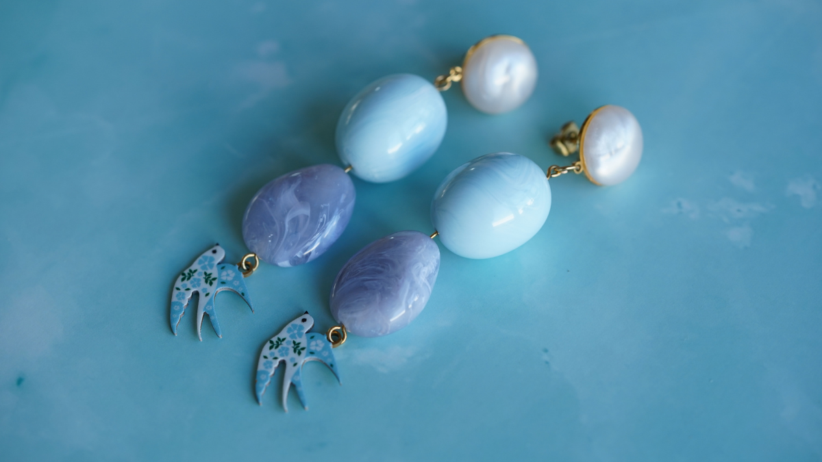 Tutorial fai da te: 3 modelli di orecchini con perle e cabochon in resina : Tappa 7