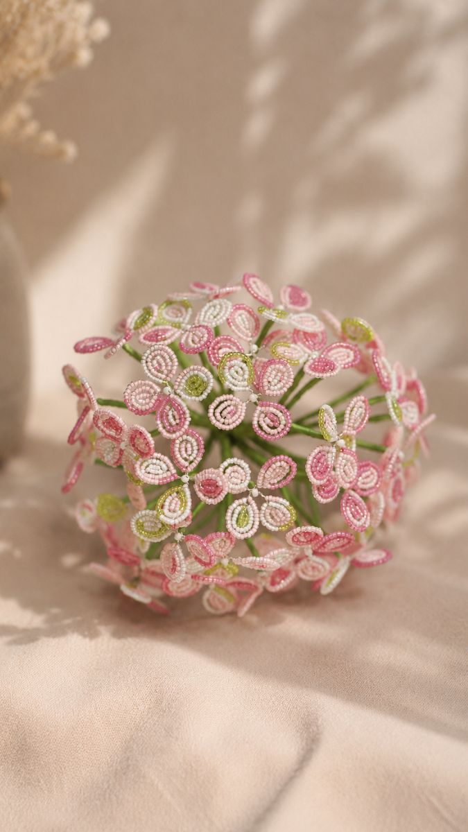 Schema Fiori di ortensia in perle