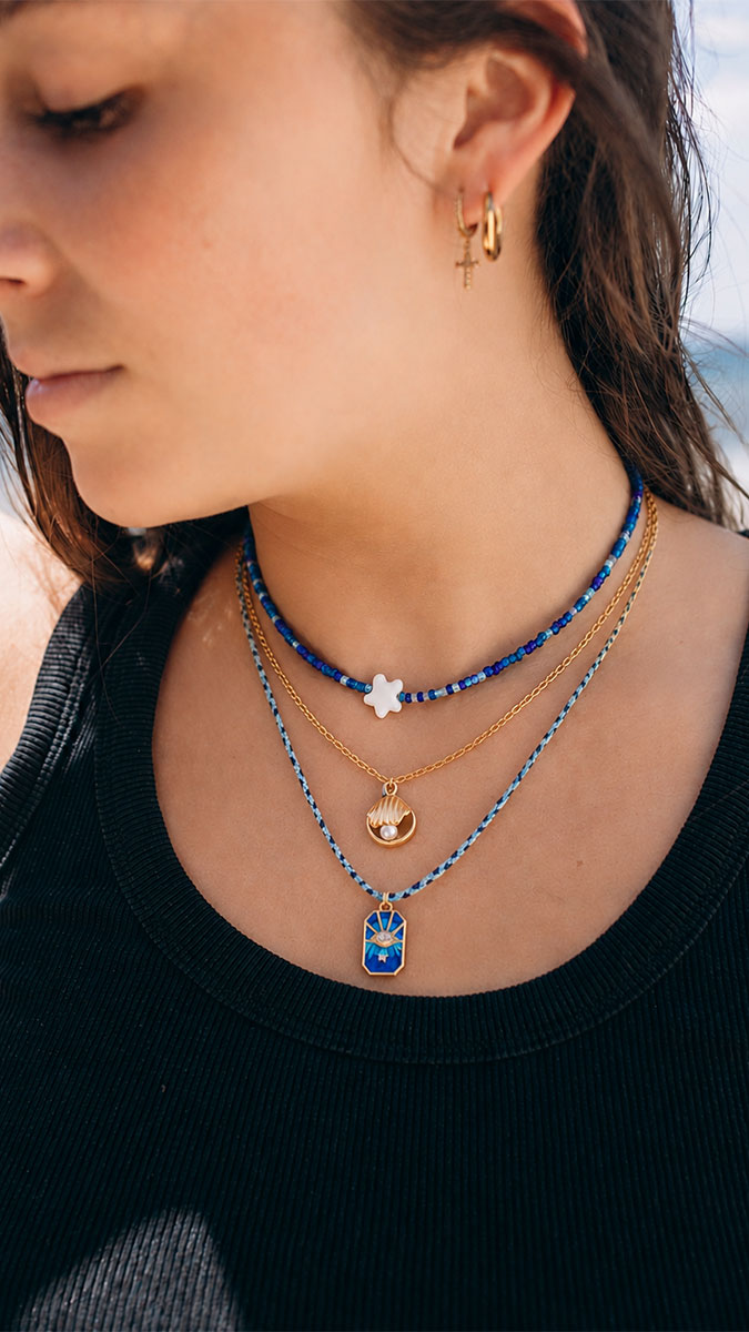 Schema Collana a più fili per l'estate