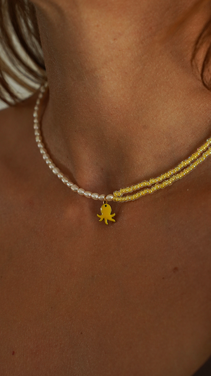 Schema Collana con perline Miyuki e perle d'acqua dolce — Tutorial facile per creare gioielli fai da te