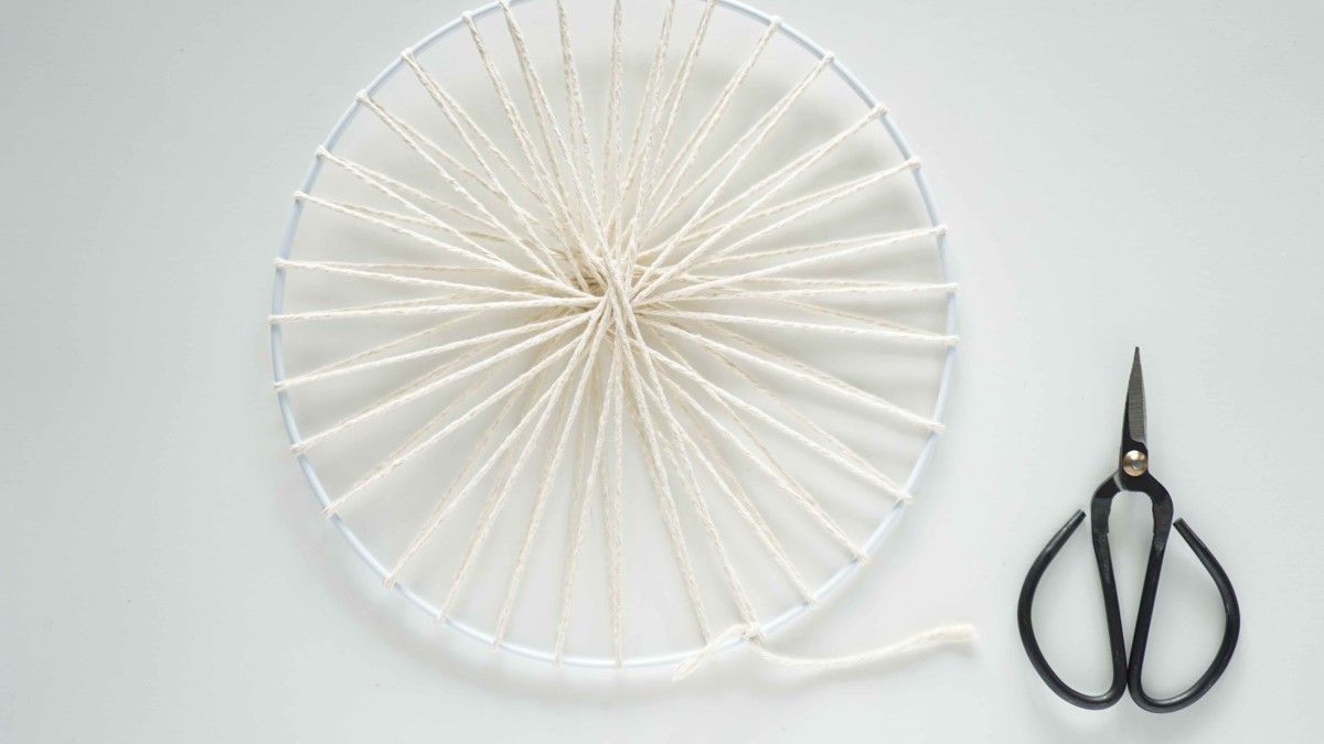 Tessitura di pareti rotonde di Julie Robert : Tappa 2