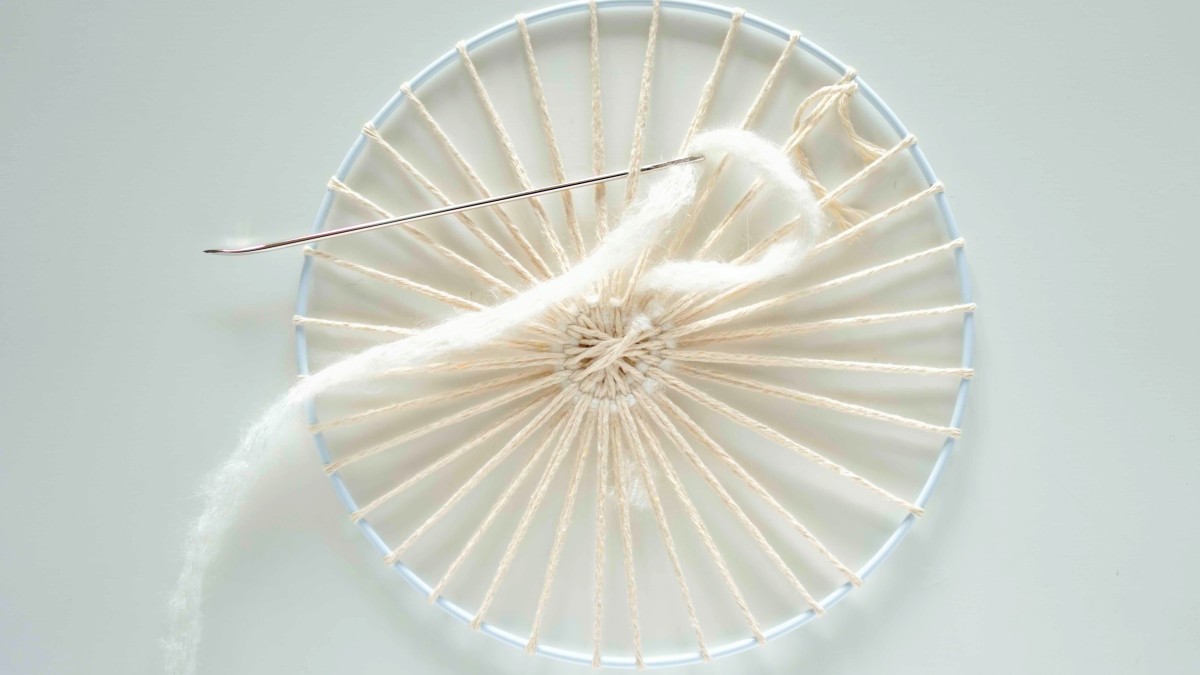 Tessitura di pareti rotonde di Julie Robert : Tappa 3