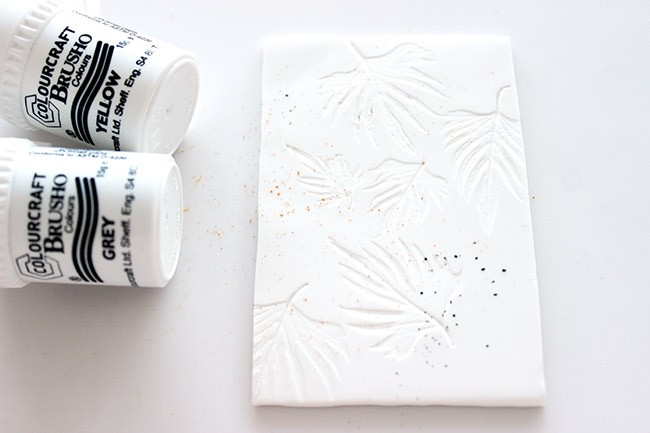 Segnalibro Brusho su Fimo : Tappa 3 Segnalibro Brusho su Fimo : Tappa 3