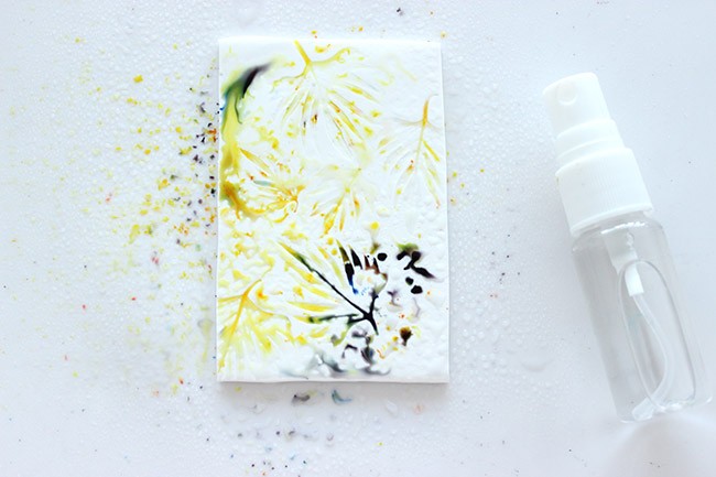 Segnalibro Brusho su Fimo : Tappa 4 Segnalibro Brusho su Fimo : Tappa 4