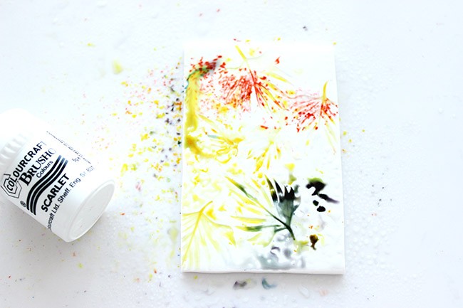 Segnalibro Brusho su Fimo : Tappa 5 Segnalibro Brusho su Fimo : Tappa 5