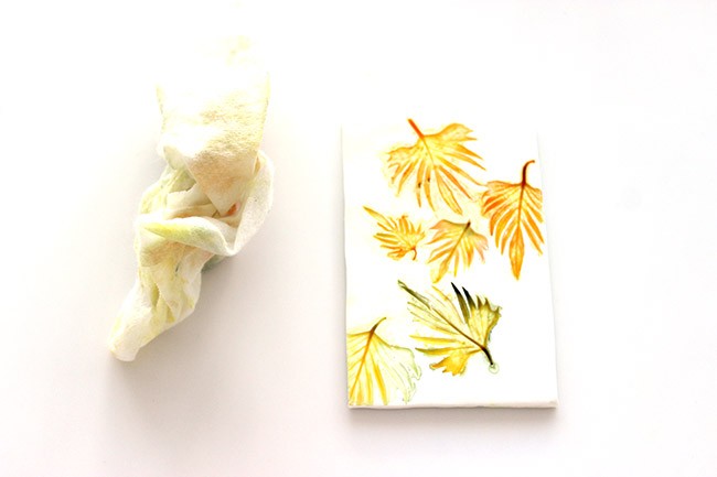 Segnalibro Brusho su Fimo : Tappa 6 Segnalibro Brusho su Fimo : Tappa 6