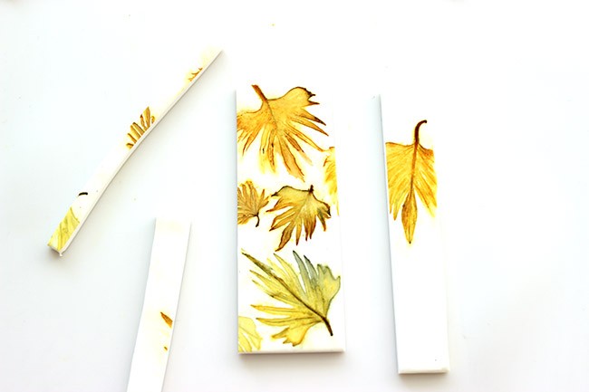 Segnalibro Brusho su Fimo : Tappa 7 Segnalibro Brusho su Fimo : Tappa 7