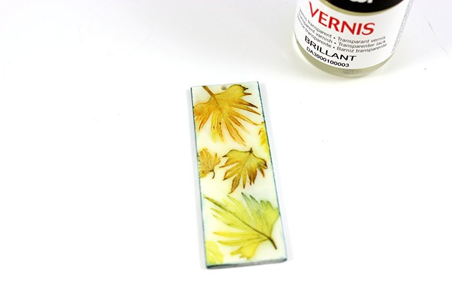 Segnalibro Brusho su Fimo : Tappa 10 Segnalibro Brusho su Fimo : Tappa 10