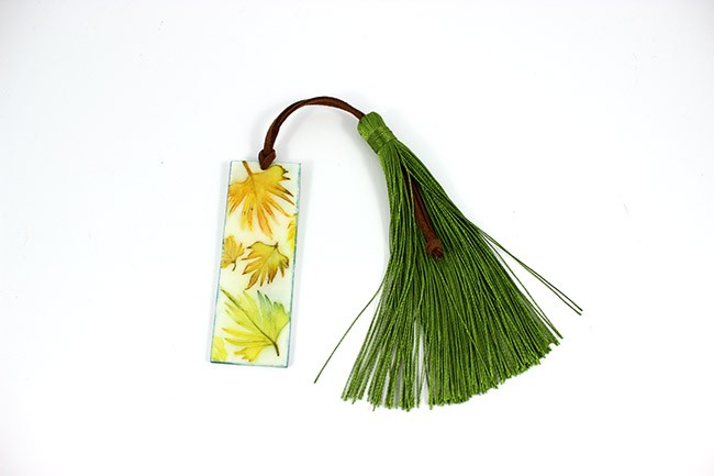 Segnalibro Brusho su Fimo : Tappa 11 Segnalibro Brusho su Fimo : Tappa 11