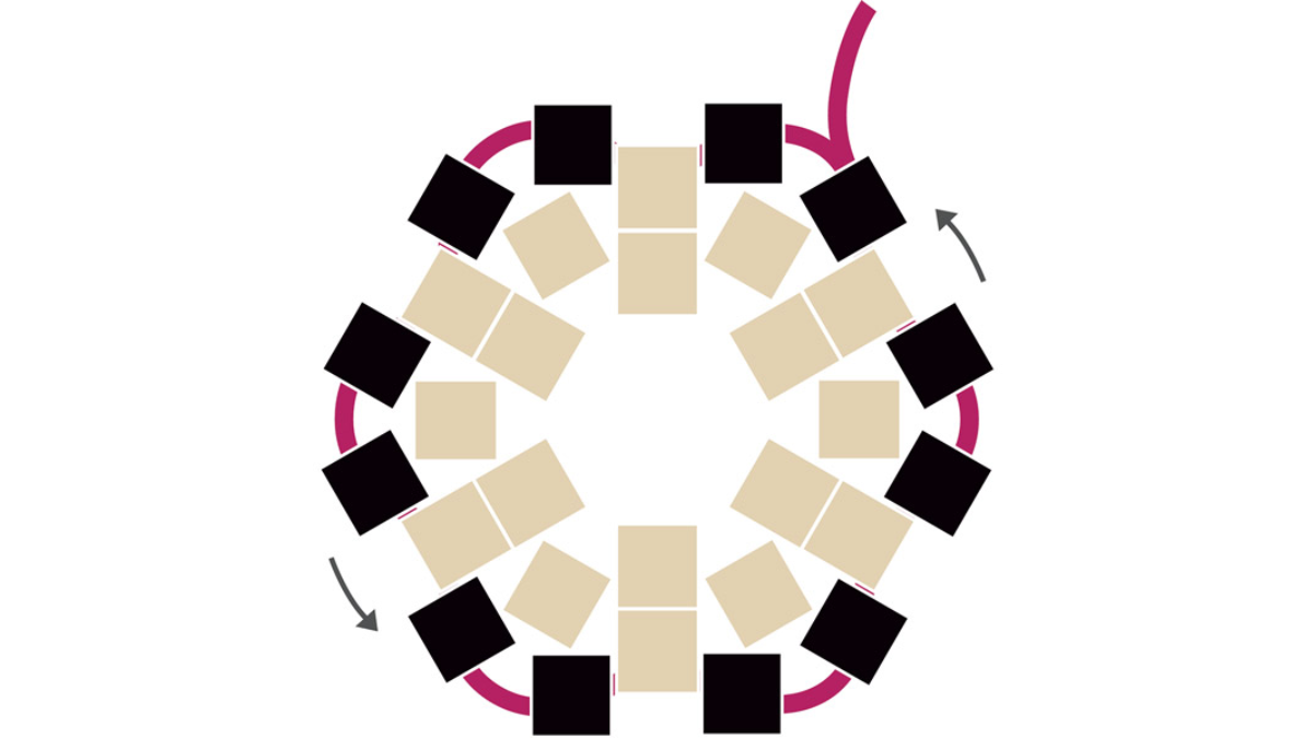Fai da te Stella di tessitura giapponese Perline circolari Peyote Miyuki Delicas : Tappa 4