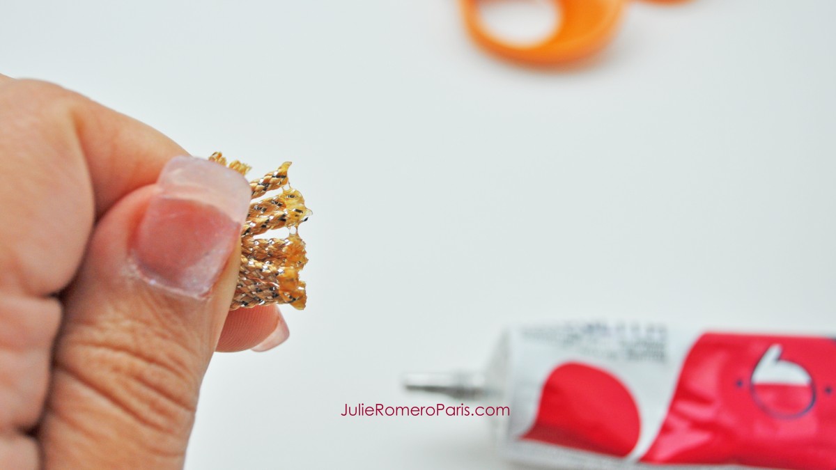 Headband rocailles Toho e catena strass PureCrystal : Tappa 5