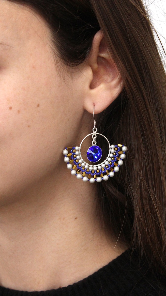 Schema perle creoli tessuti di PureCrystal mini ematite