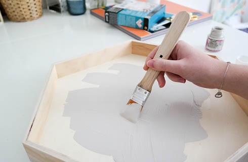 Creazione di un piano in terrazzo con la resina Pebeo : Tappa 2