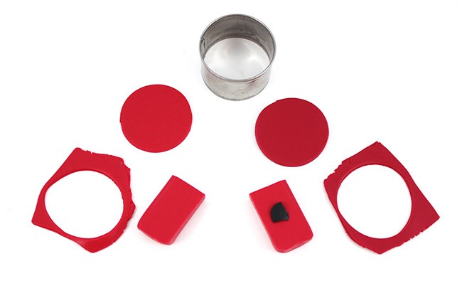 Orecchini in fimo color ciliegia : Tappa 4 Orecchini in fimo color ciliegia : Tappa 4