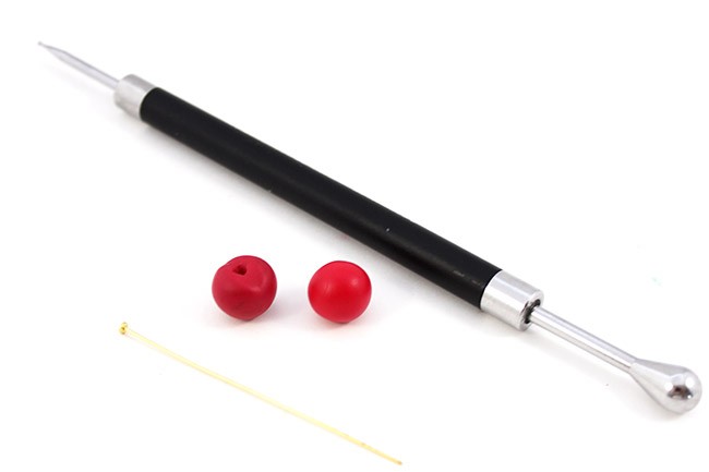 Orecchini in fimo color ciliegia : Tappa 5 Orecchini in fimo color ciliegia : Tappa 5