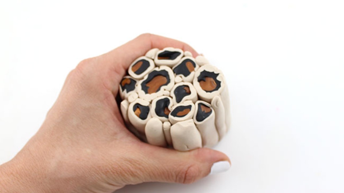 Set di gioielli in fimo con anatra leopardata : Tappa 6 Set di gioielli in fimo con anatra leopardata : Tappa 6