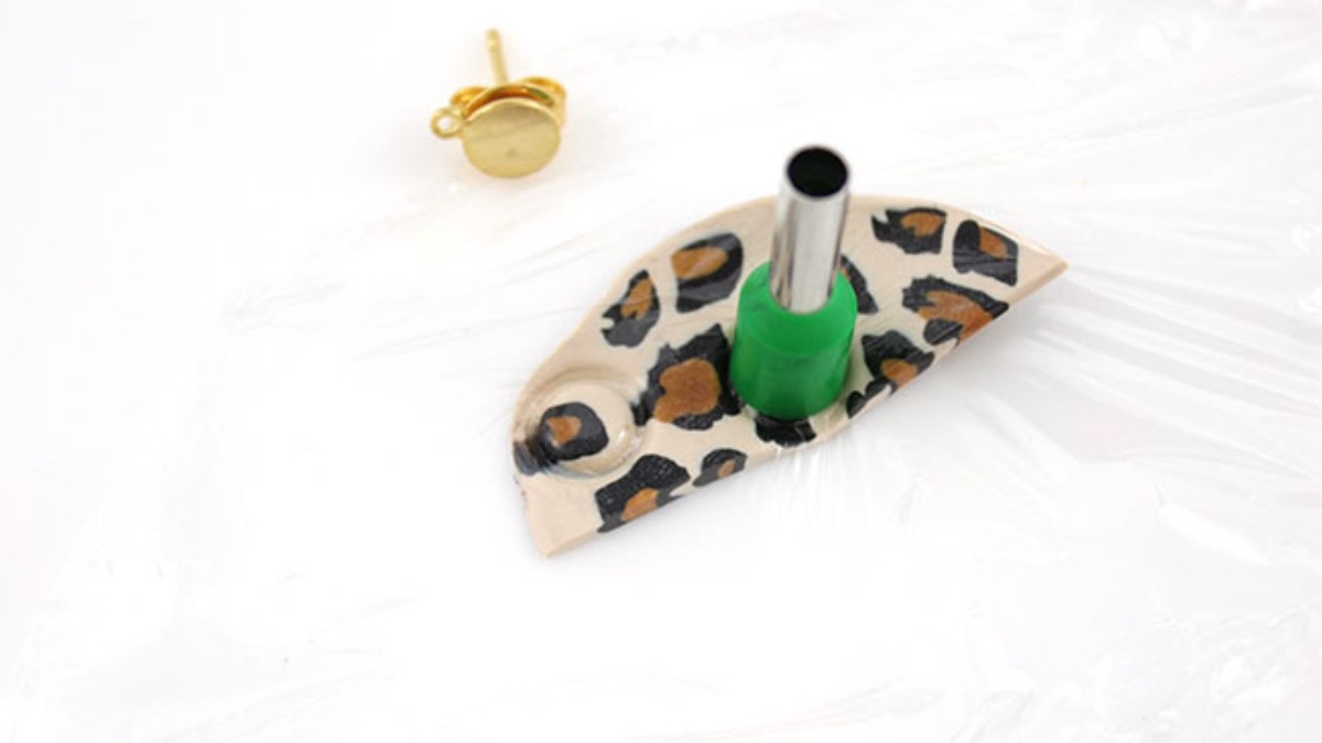 Set di gioielli in fimo con anatra leopardata : Tappa 10 Set di gioielli in fimo con anatra leopardata : Tappa 10