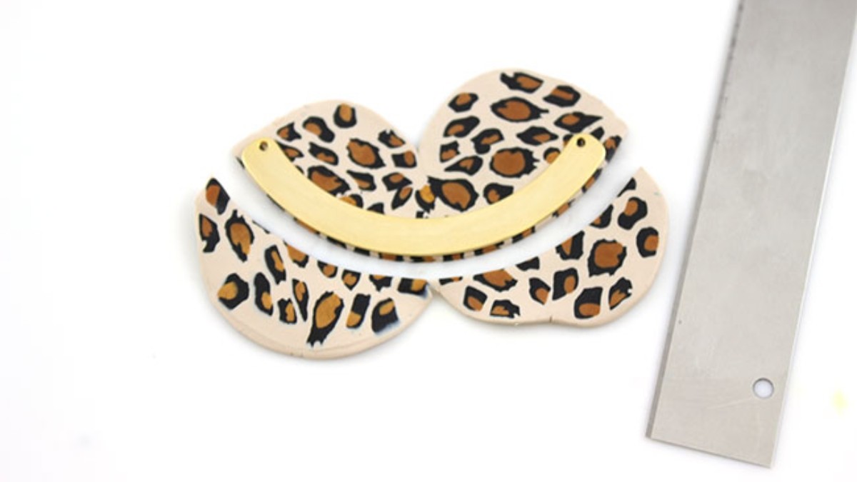 Set di gioielli in fimo con anatra leopardata : Tappa 11 Set di gioielli in fimo con anatra leopardata : Tappa 11