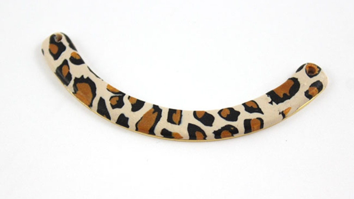 Set di gioielli in fimo con anatra leopardata : Tappa 12 Set di gioielli in fimo con anatra leopardata : Tappa 12