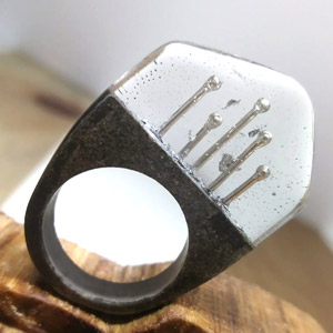 Tutoriel DIY bague résine et béton